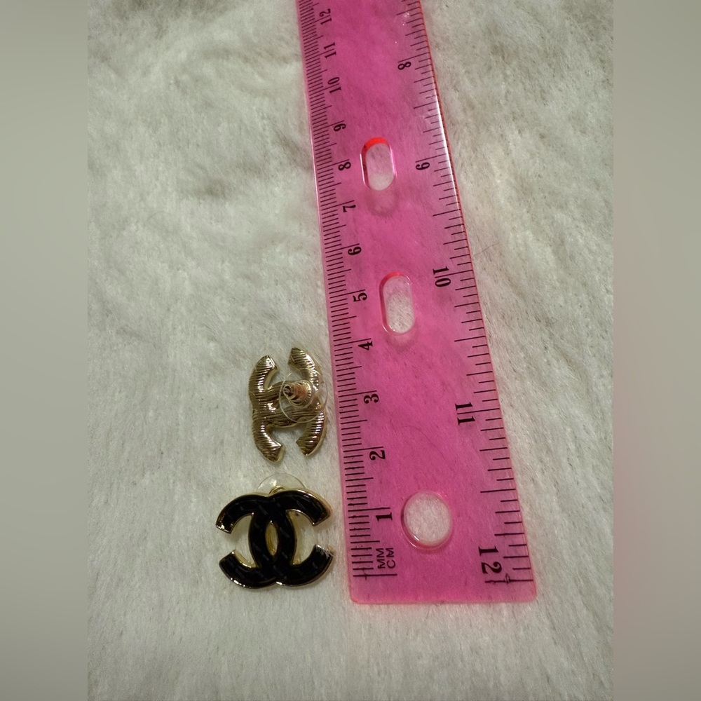 Monogram 18K Goldplated Luxury Style Fashion Earrings